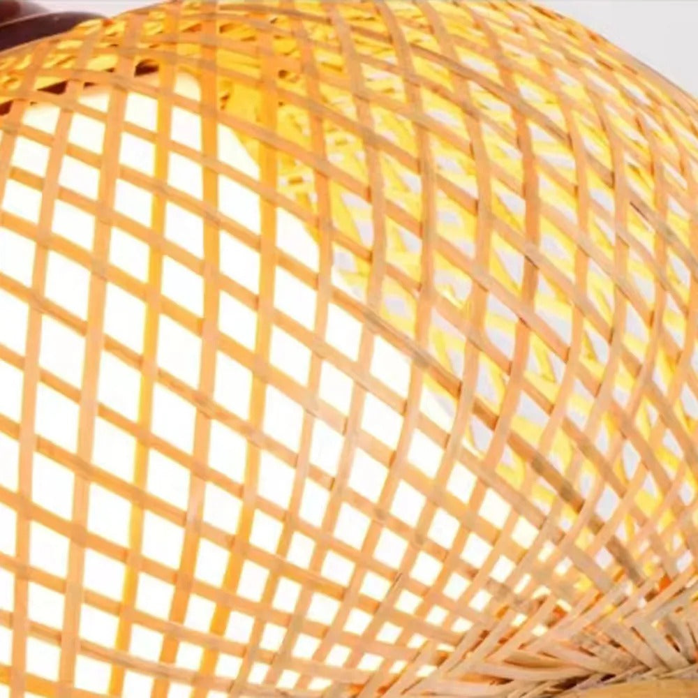 Ritta Ritta Flush Mount Rattan Ceiling Light, Living Room - Letslighting