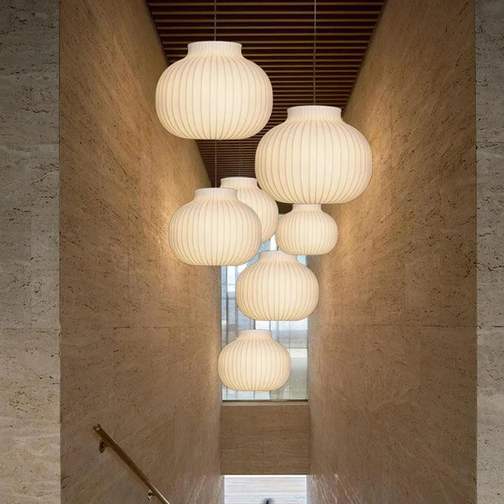 Ritta French Vintage Pendant Light Synthetic Silk - Letslighting