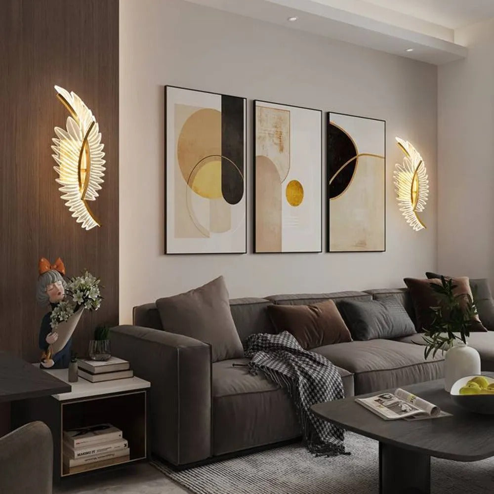 Kristy Modern Crystal Wall Lamp Wings Design Sconce for Bedroom - Letslighting