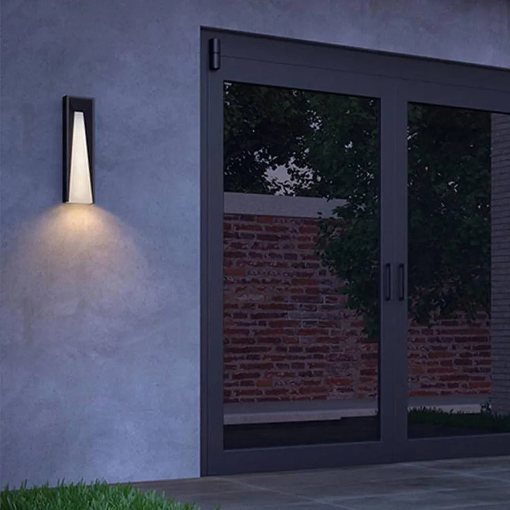 Ray Modern Rectangular Metal Outdoor Wall Lamp - Letslighting