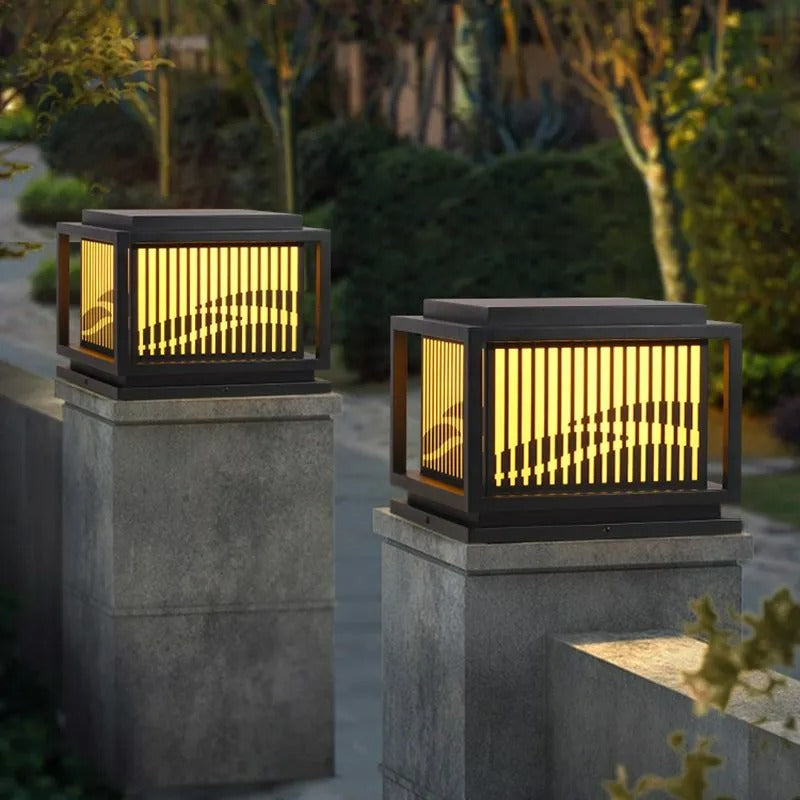 Ray Vintage LED Outdoor Light Post, Metal, Patio/Porch