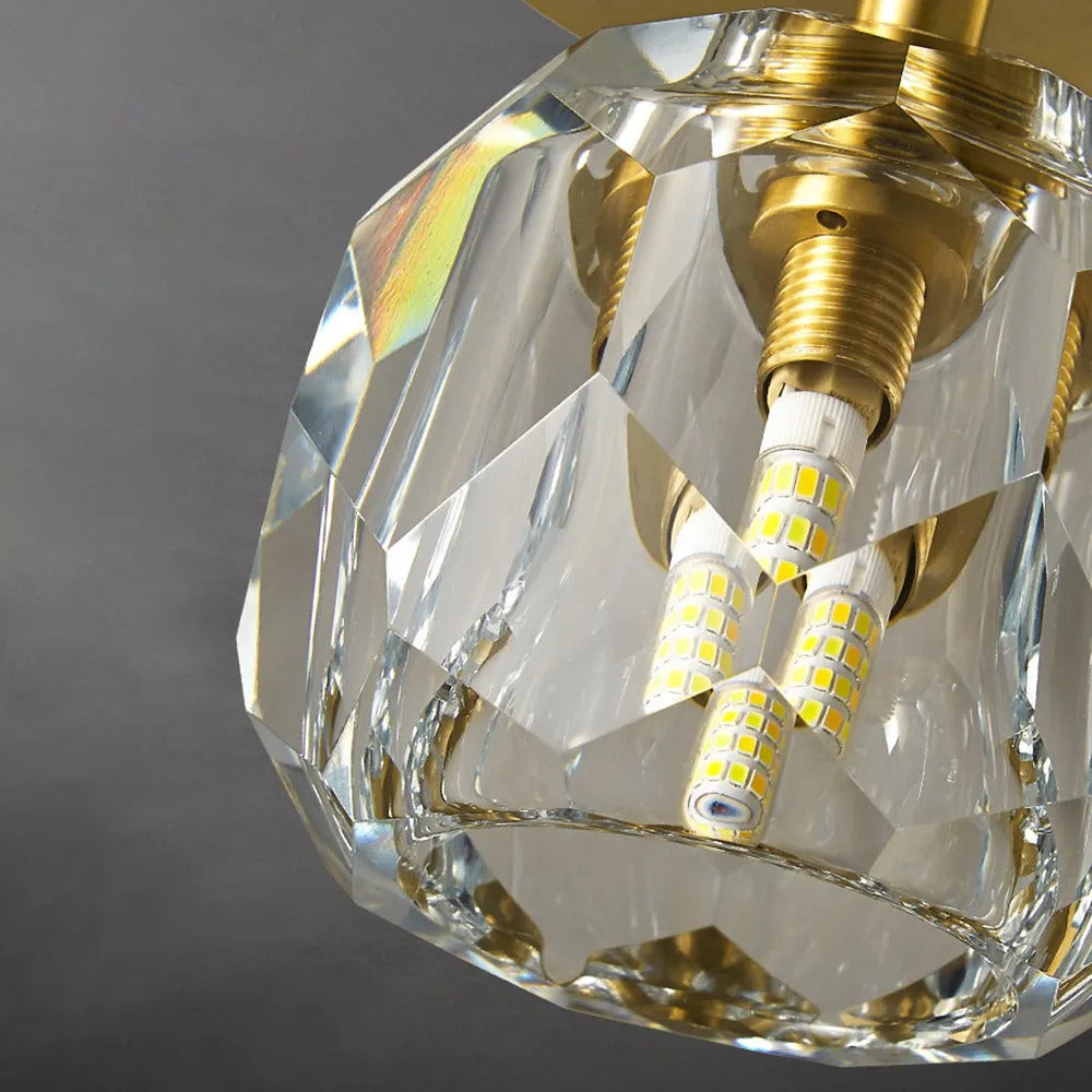 Kristy Luxury Diamond Acrylic Flush Mount Ceiling Light - Letslighting
