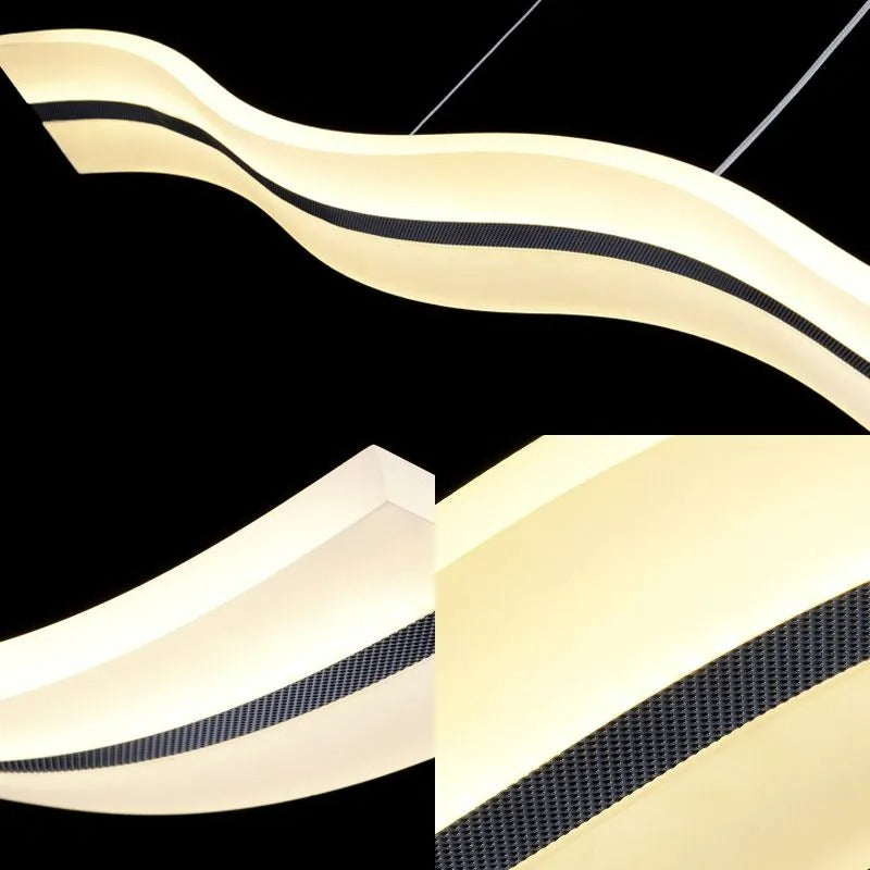 Arisha Modern Nordic Acrylic Wave Pendant Light