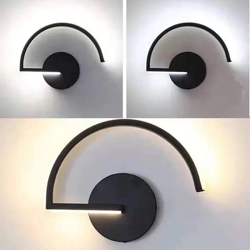 Arisha Minimalist Linear Semicircular Decor Wall Lamp - Letslighting