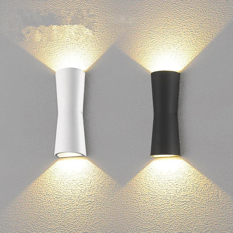 Ray Minimalist Torch LED Outdoor Wall Lamp Metal Garden Corridor Terrace