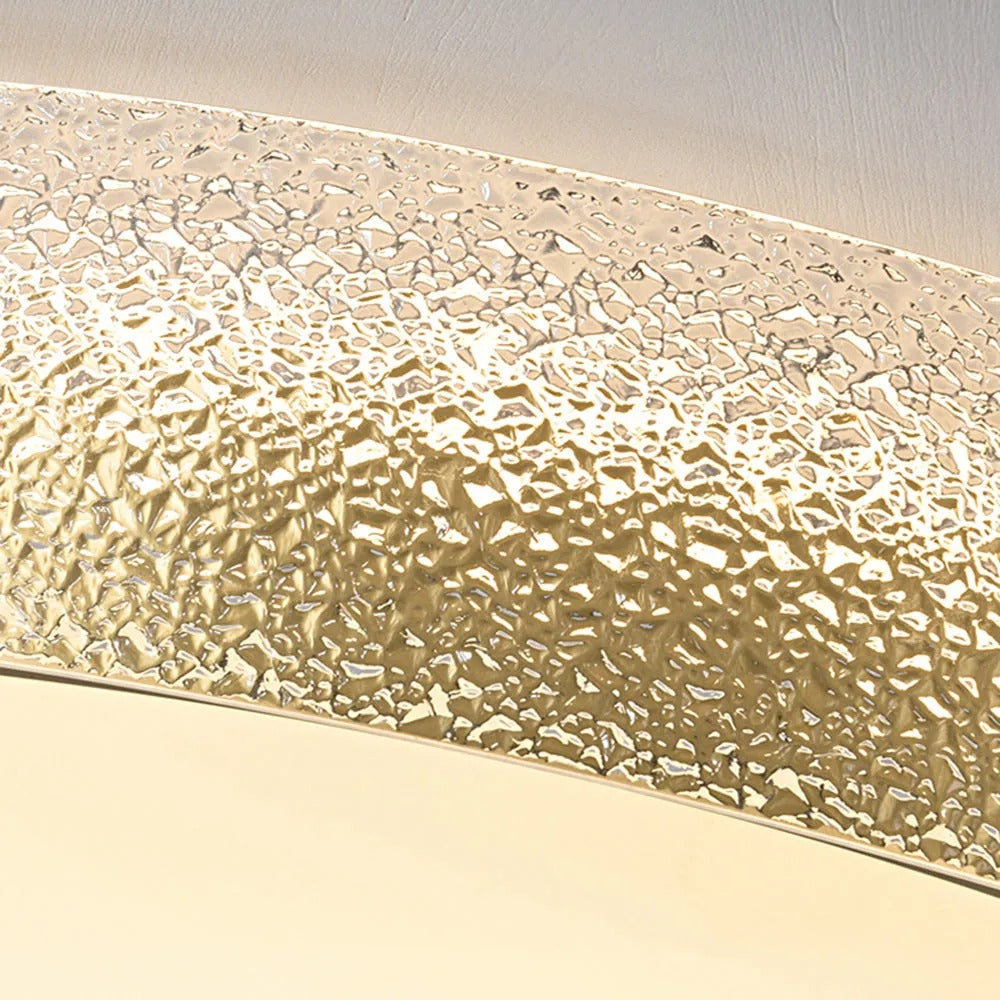 Arisha Modern Round Glass Flush Mount Ceiling Light - Letslighting