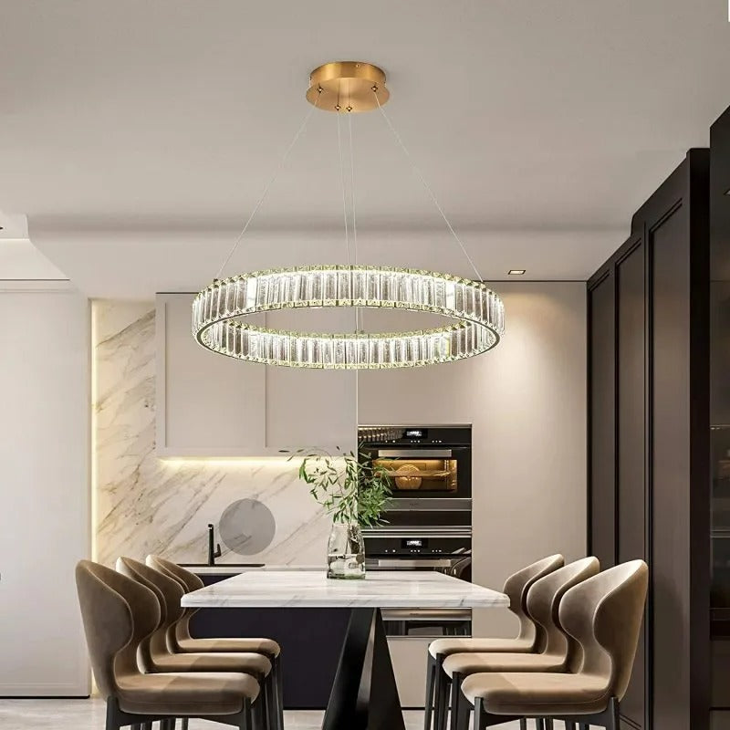 Kristy Elegant Round Crystal Chandelier - Letslighting