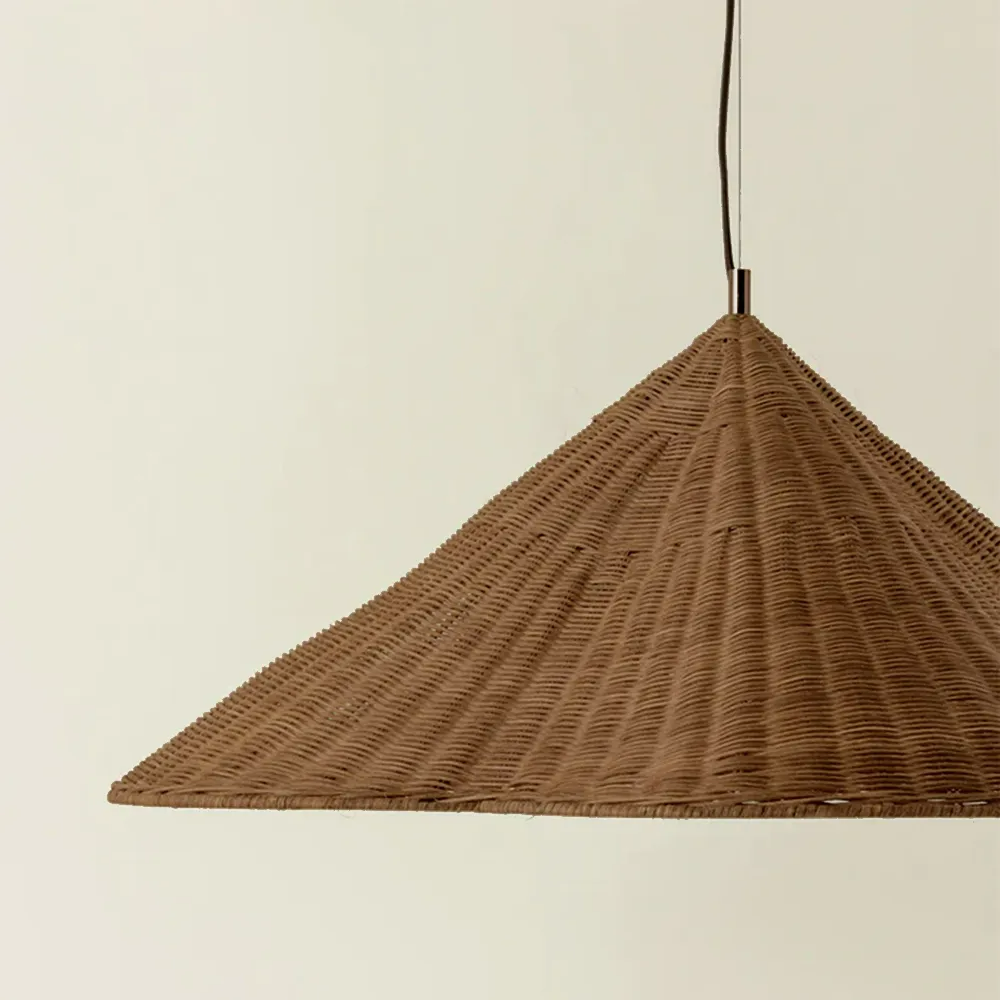 Ritta Vintage Rattan Pendant Light Living Room Bedroom - Letslighting
