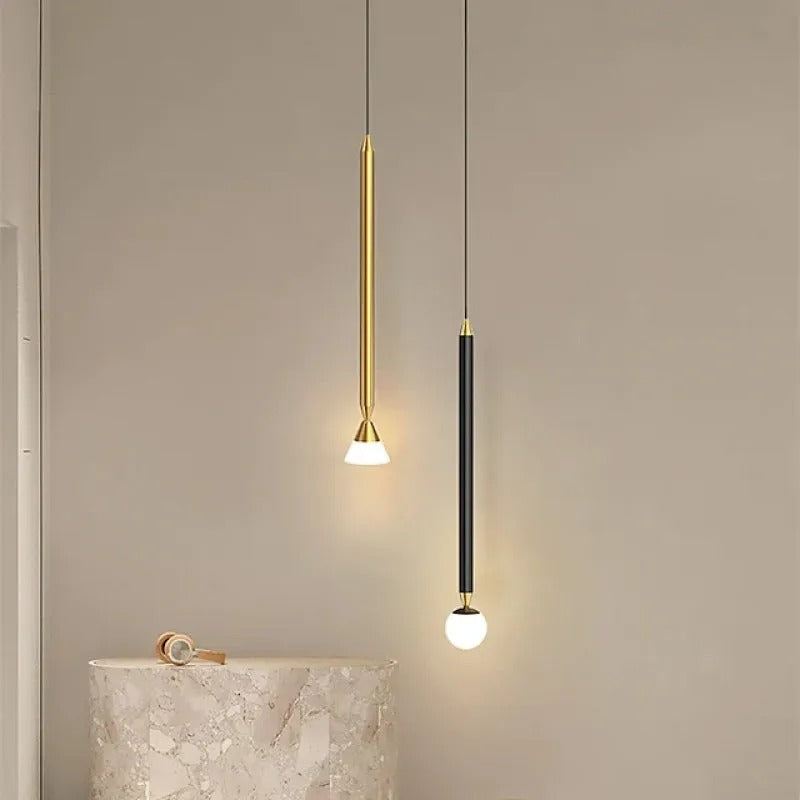 Arisha Linear Metal Pendant Light Living Room / Bedroom - Letslighting