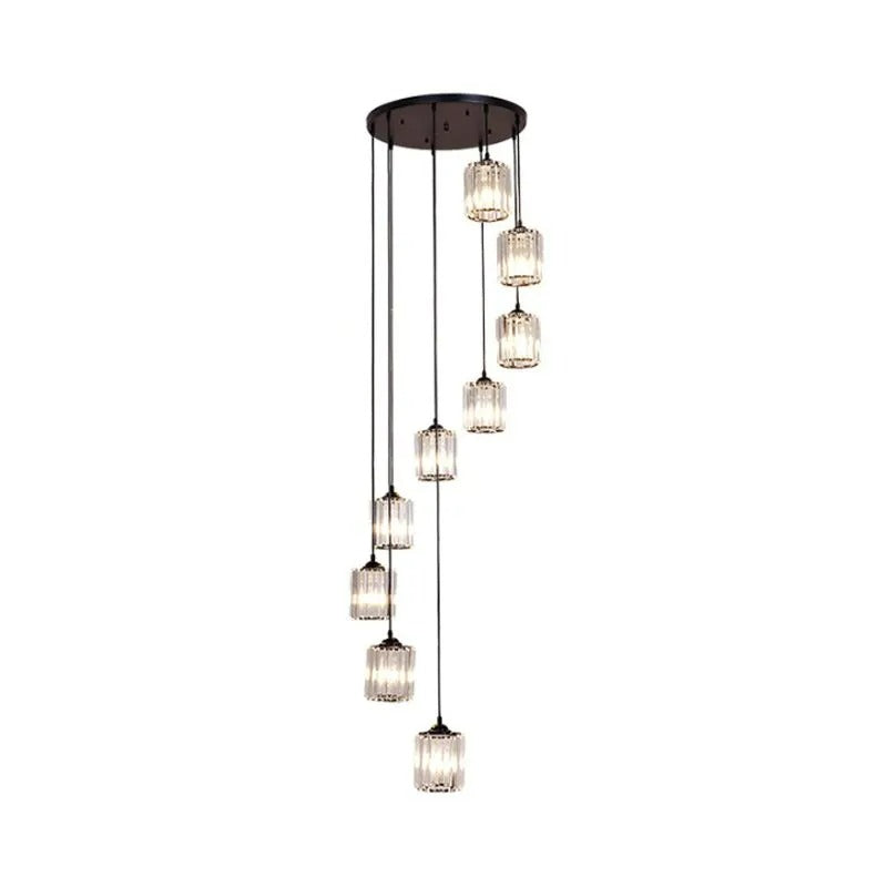 Kristy Modern Minimalist Glass Chandelier Living Room - Letslighting