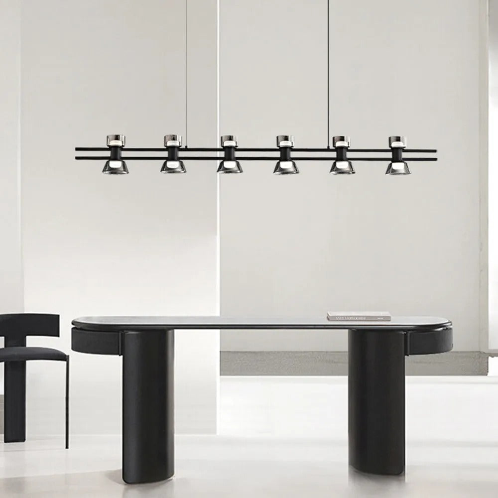 Arisha Modern Linear Linear Metal Pendant Lamp Golden