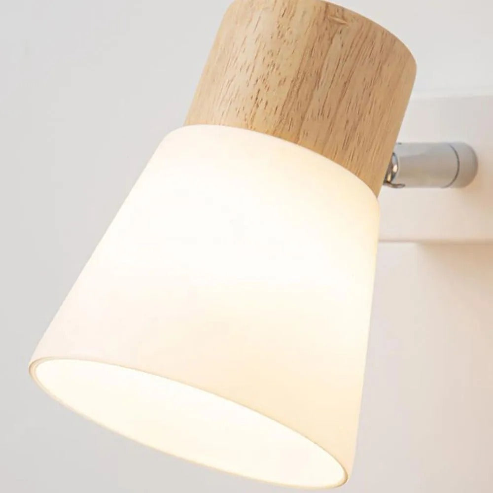 Muto Wall Lamp Nordic Vanity Mirror Front Wood Glass Basement - Letslighting