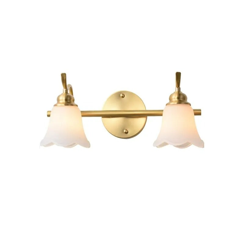 Ray Vintage Flower Shaped Metal&Glass Lamp Wall