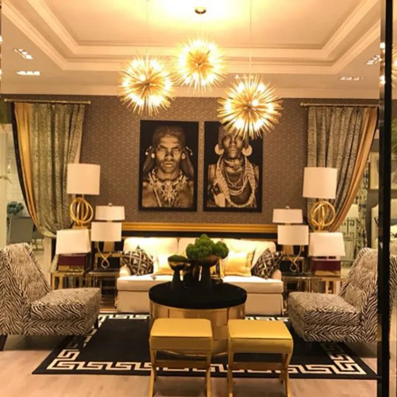 Arisha Modern LED Chandelier Metal Dining Living Room Bedroom