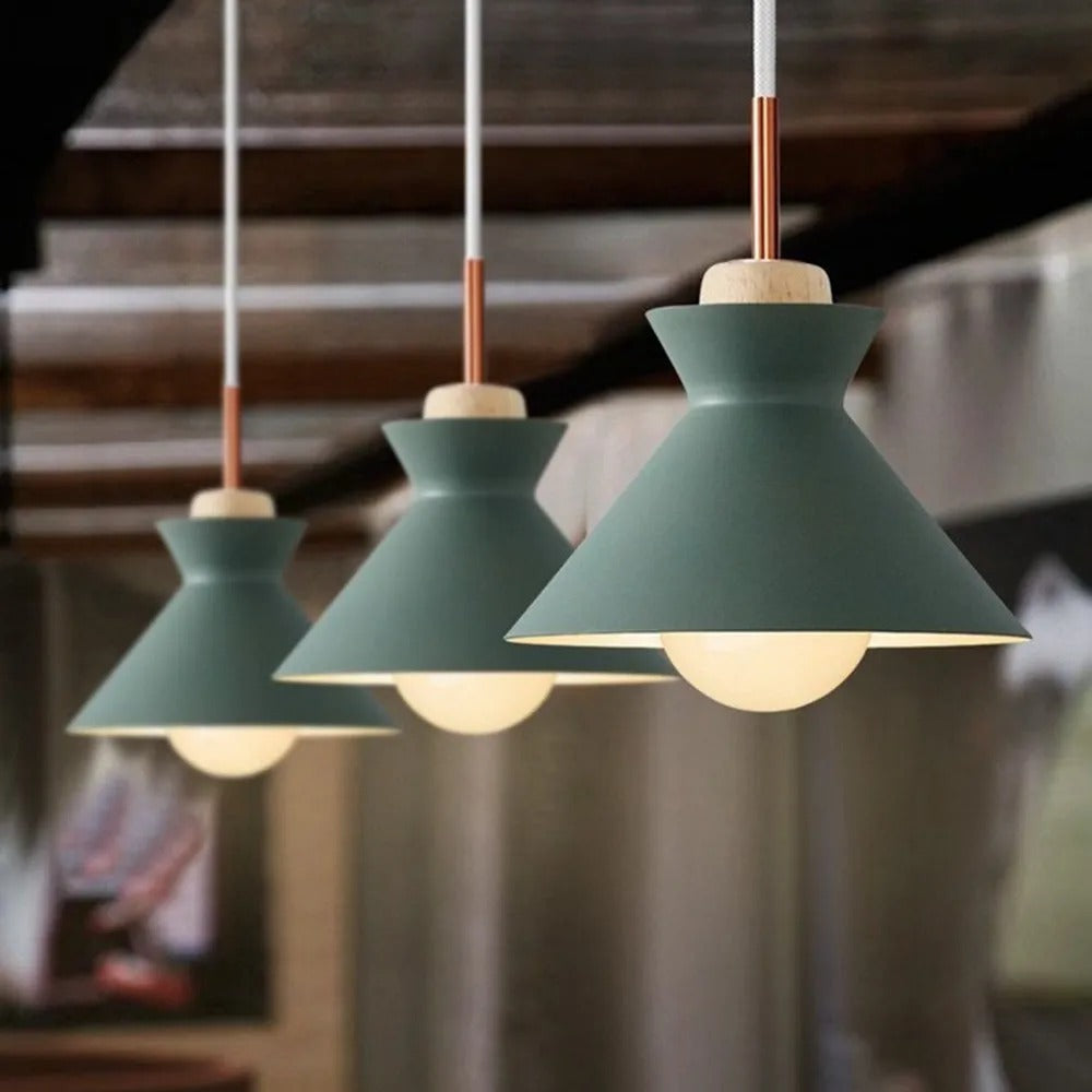 Valentina Geometric Colorful Pendant Light, Metal, Kitchen Island - Letslighting
