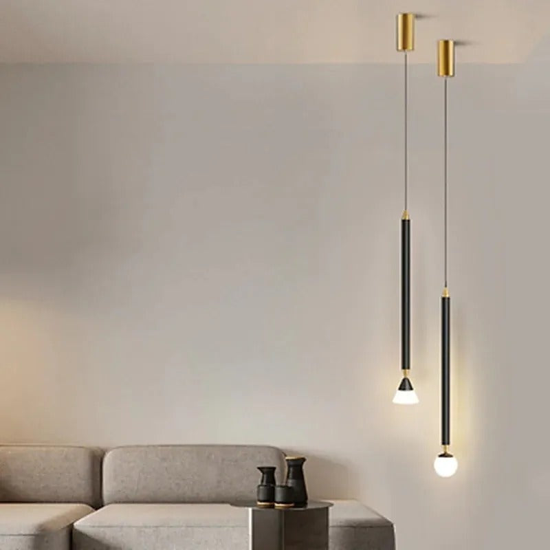 Arisha Linear Metal Pendant Light Living Room / Bedroom - Letslighting