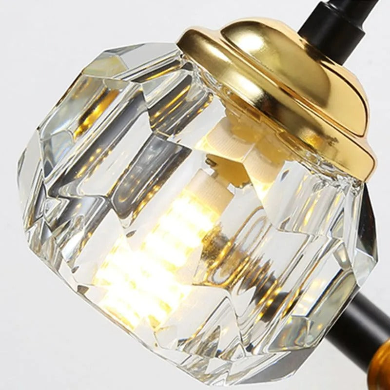 Kristy Vintage Crystal Globe Vanity Wall Lamp Bathroom - Letslighting