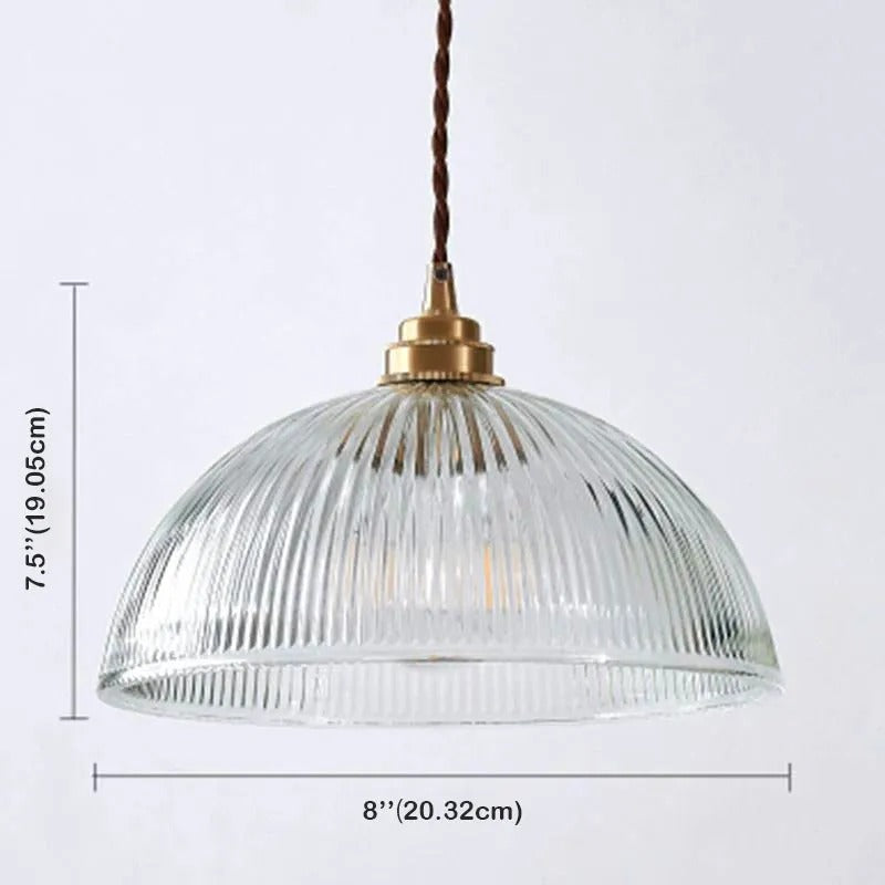 Silva Simple Bowl Metal/Glass Pendant Light, Dining Room - Letslighting