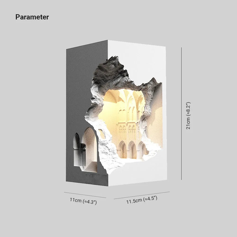 Ray Art Deco Flush LED Plaster Wall Lamp