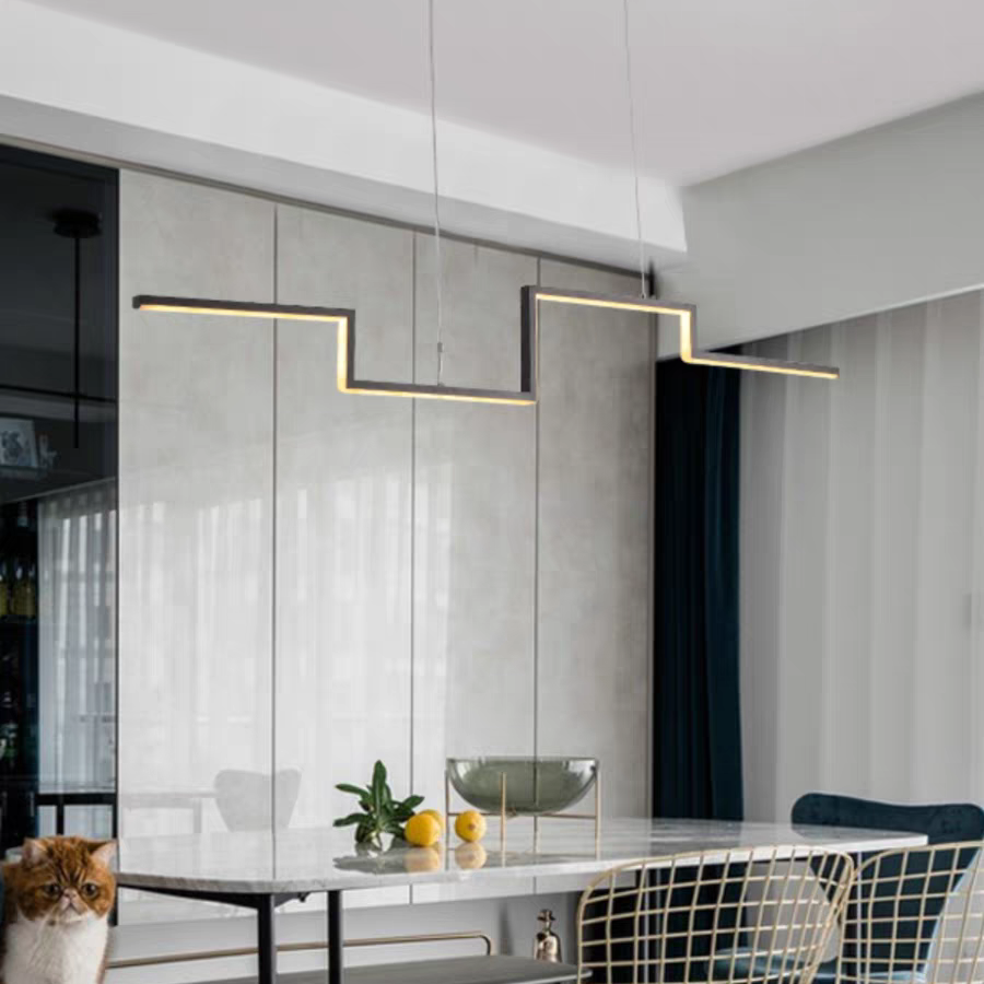Arisha Designer Linear Metal Pendant Light