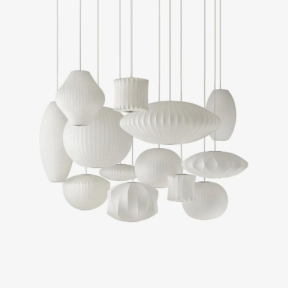 Nebula Bubble Mulberry Silk Pendant Lamp - Letslighting