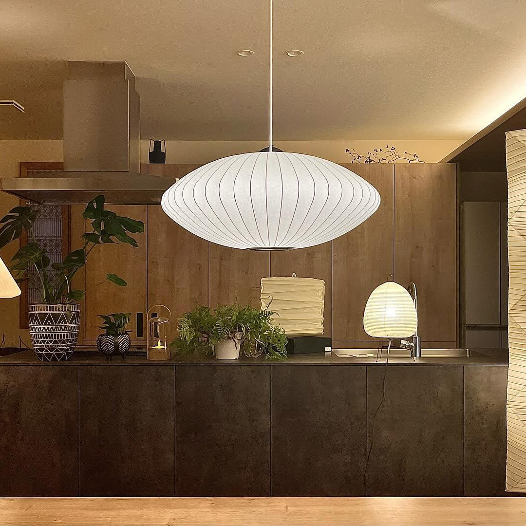 Nebula Bubble Mulberry Silk Pendant Lamp - Letslighting