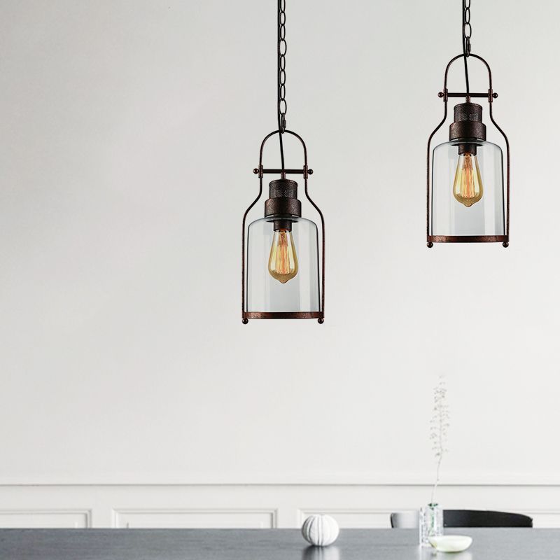 Epoch Vintage Industrial Pendant Light Rust - Letslighting