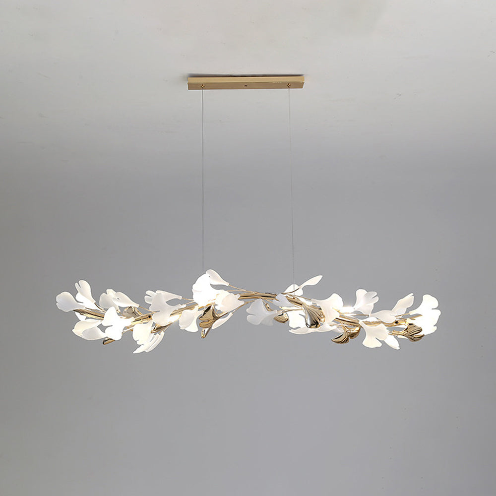 Olivia CeraAut Modern Art Deco Metal & Ceramic Chandelier