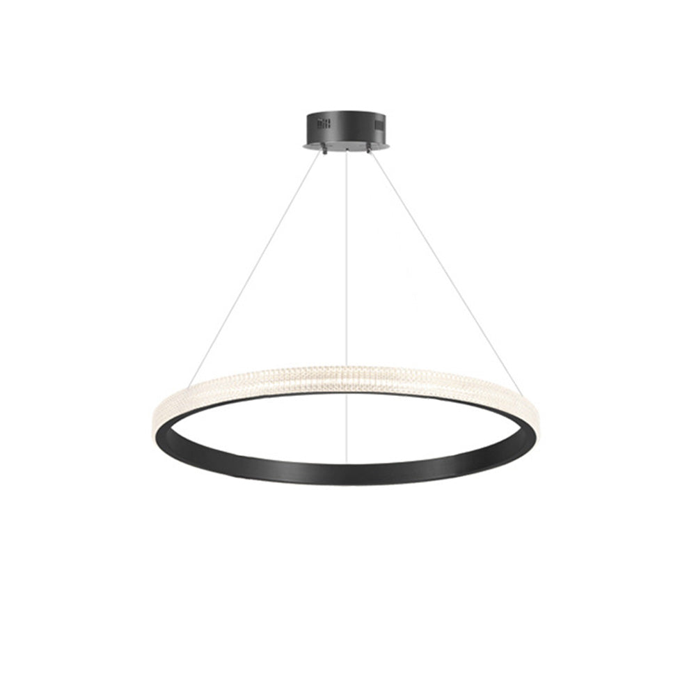 Kristy Modern Ring Metal Arcylic LED Pendant Light - Letslighting