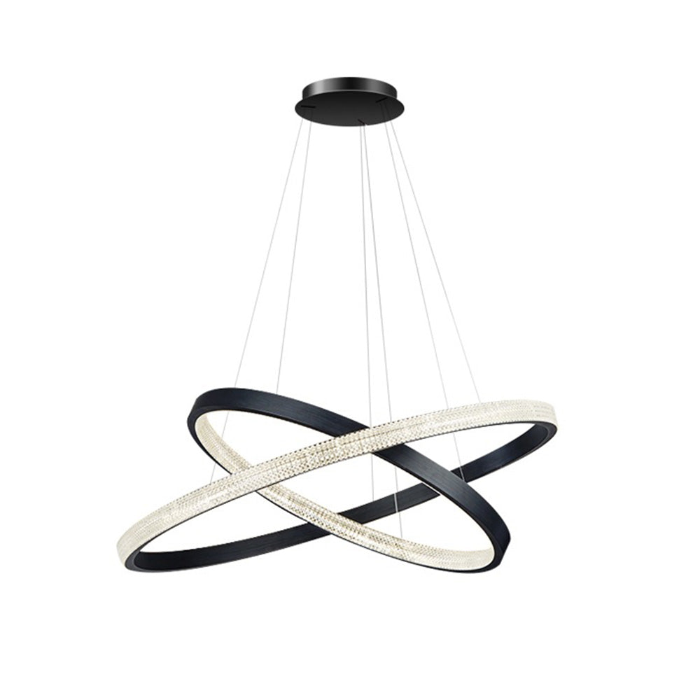 Kristy Modern Ring Metal Arcylic LED Pendant Light - Letslighting