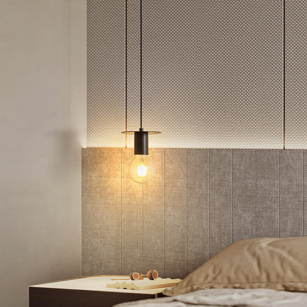 Valentina Modern Simple Pendant Light Copper Walnut Bedroom Dining Room - Letslighting