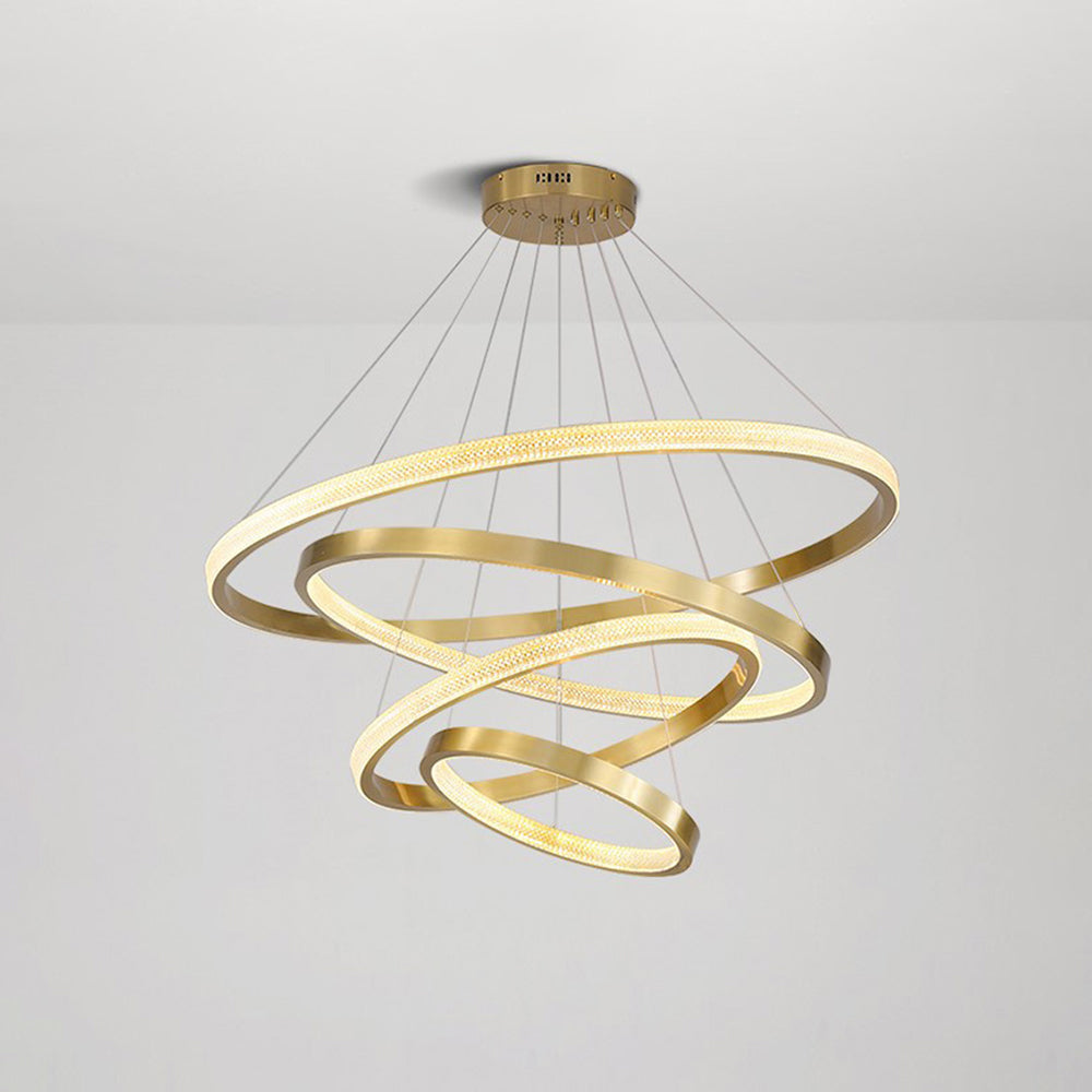 Kristy Modern Ring Metal Arcylic LED Pendant Light - Letslighting