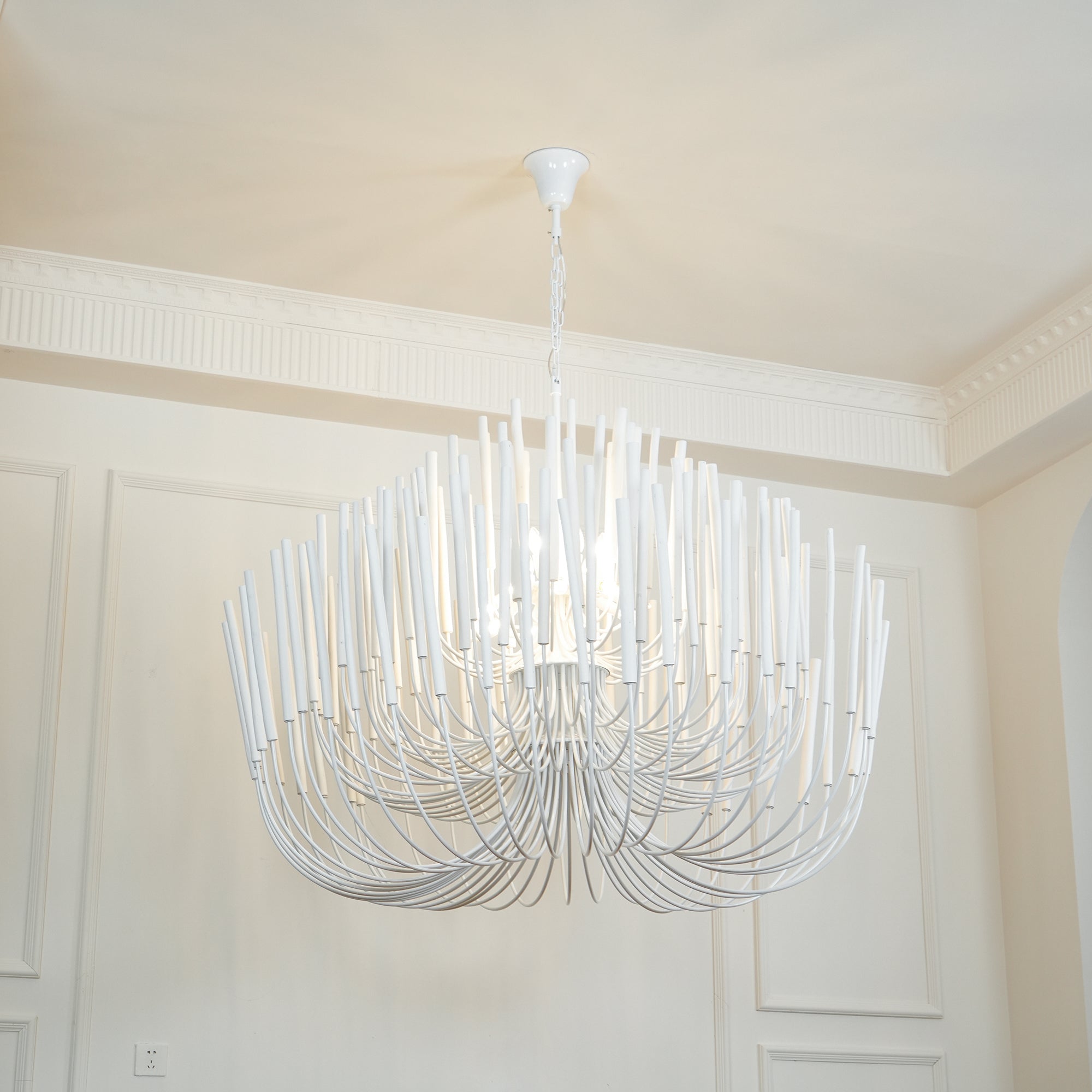 Ulshayra Postmodern Luxury Multi-Stick Wooden Chandelier - Letslighting