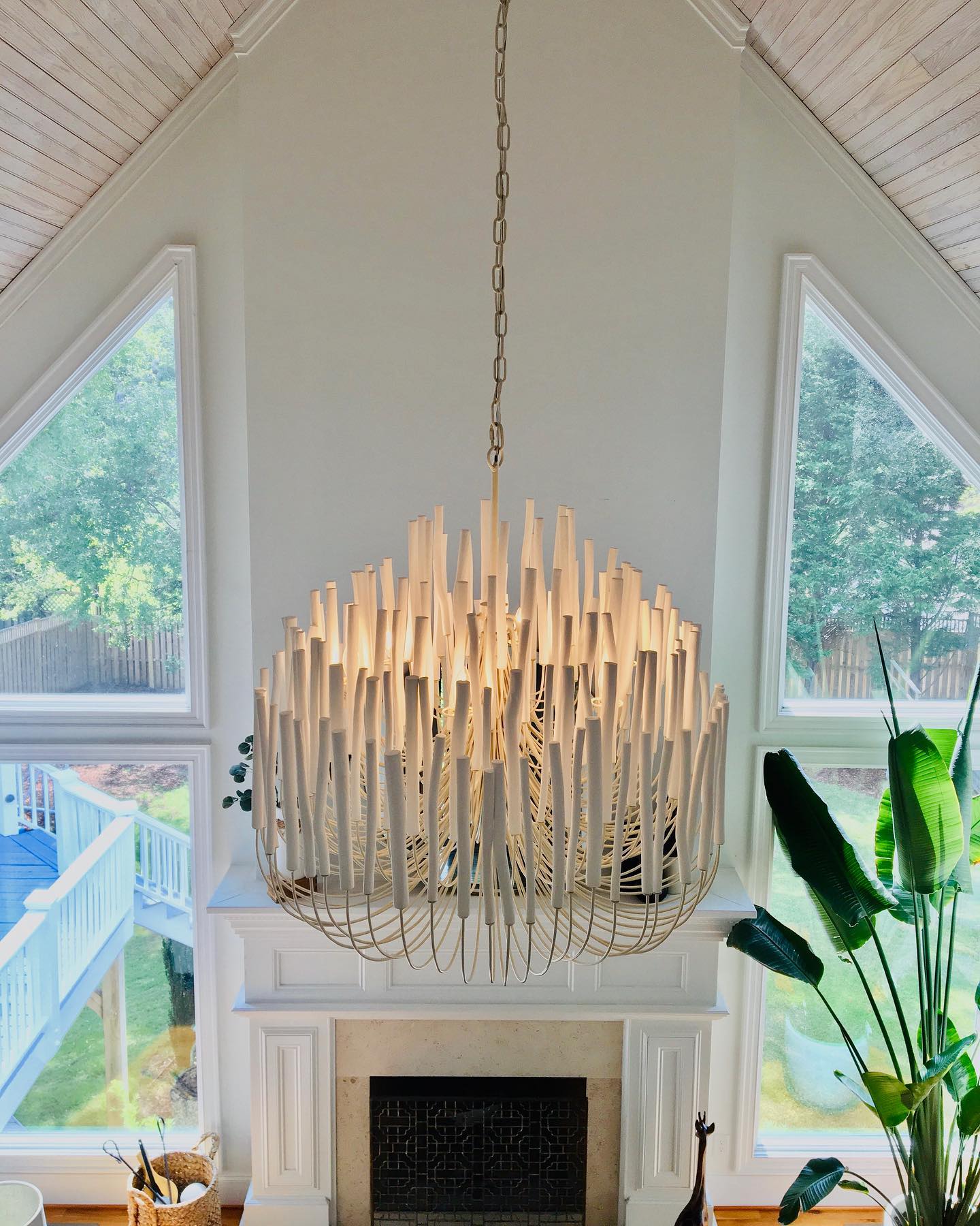 Ulshayra Postmodern Luxury Multi-Stick Wooden Chandelier - Letslighting