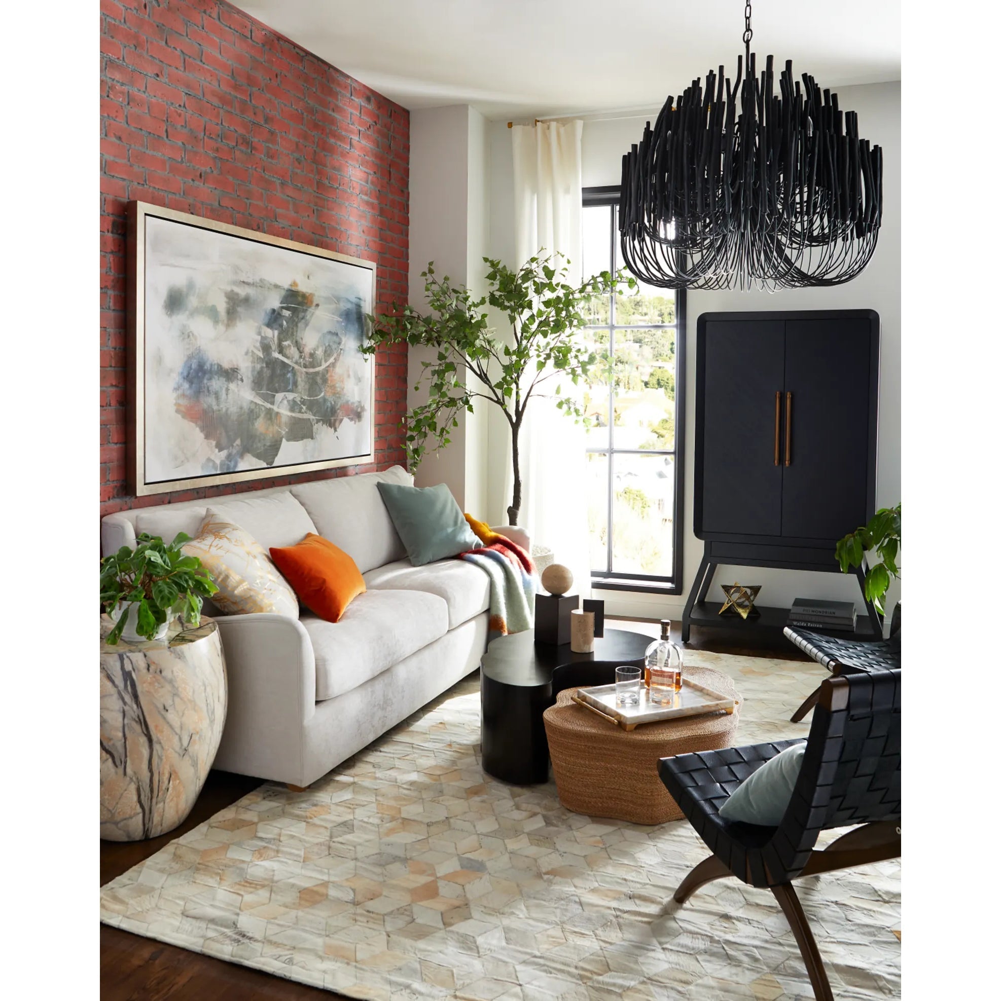 Ulshayra Postmodern Luxury Multi-Stick Wooden Chandelier - Letslighting
