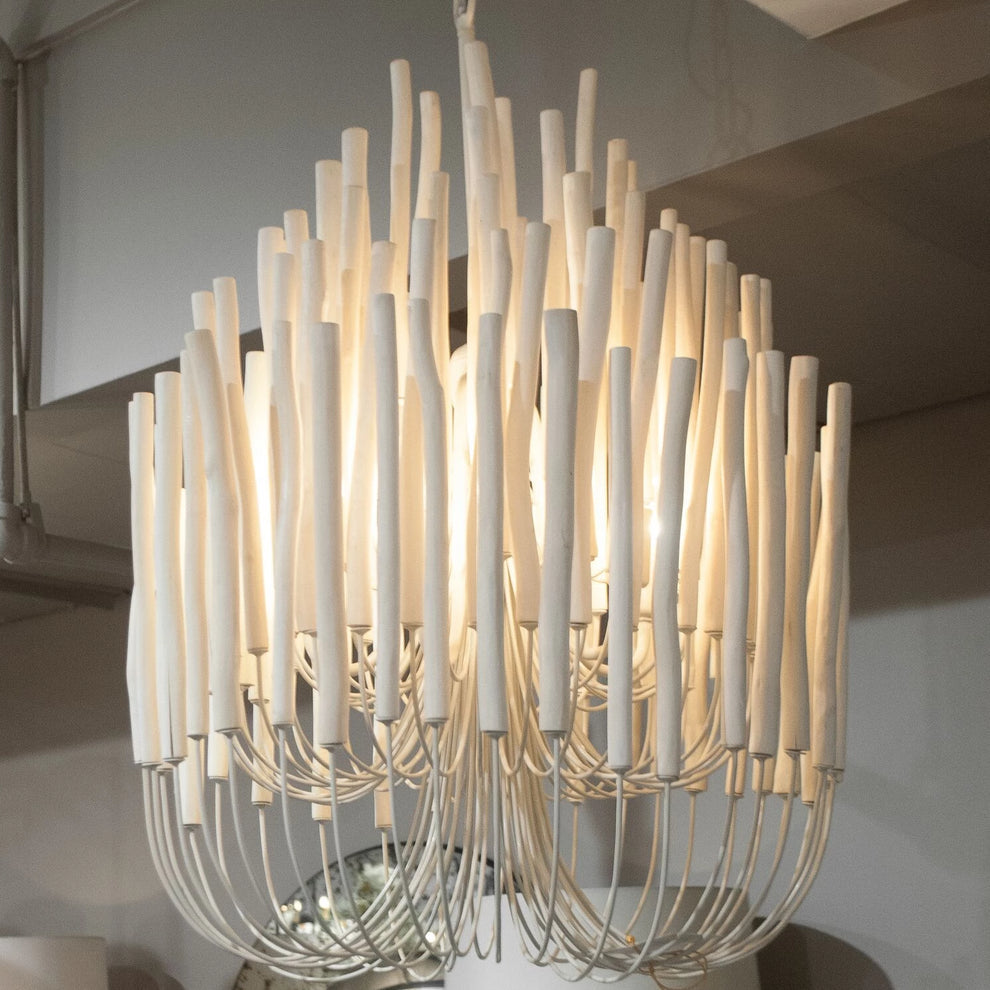 Ulshayra Postmodern Luxury Multi-Stick Wooden Chandelier - Letslighting